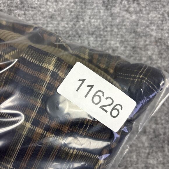 Dress Womens Size M Green Plaid Corduroy Cottagecore Academia - Picture 13 of 13